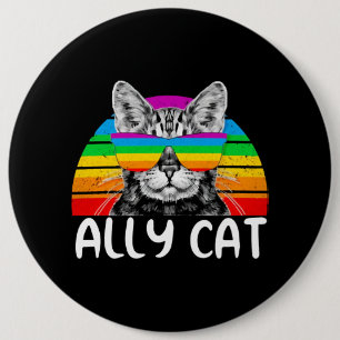 Ally Cat Rainbow Sunglasses LGBT Gay pride Knapp
