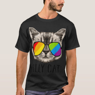 Ally Cat shirt Ally Cat LGBTQ LGBT Flagga LGBT All T
