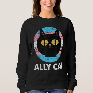 Ally Cat Transgender Pride  Cat Kitten LGBT Trans  T Shirt