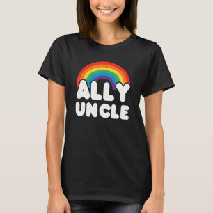 Ally farbror Lgbt Flagga Gay pride Lgbtq T Shirt