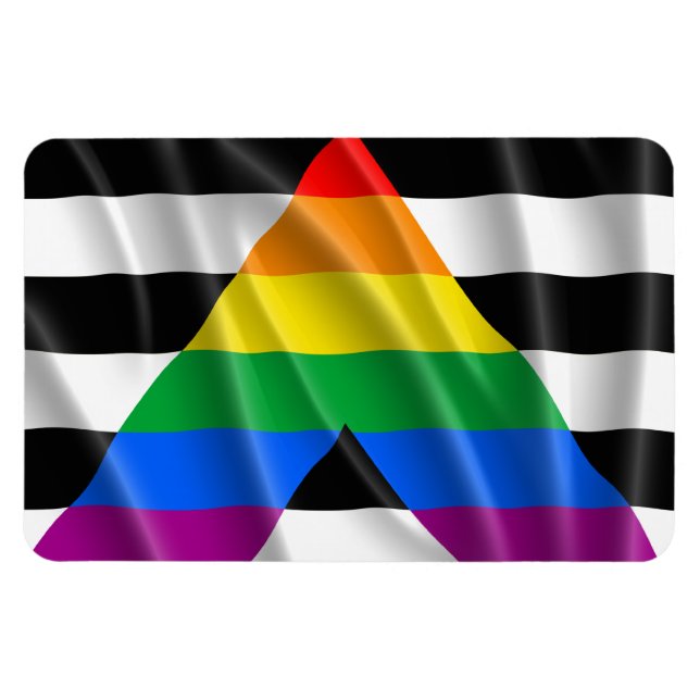 ALLY FLAG FLYING -.png Magnet (Horisontell)