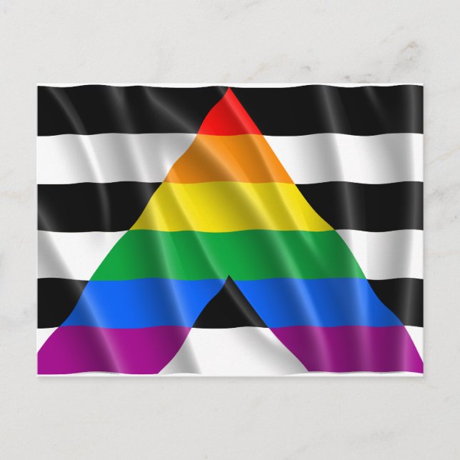 ALLY FLAG FLYING -.png Vykort (Framsida)