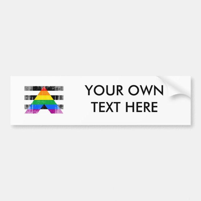 ALLY FLAGGA DISTRESSED -.png Bildekal (Framsidan)