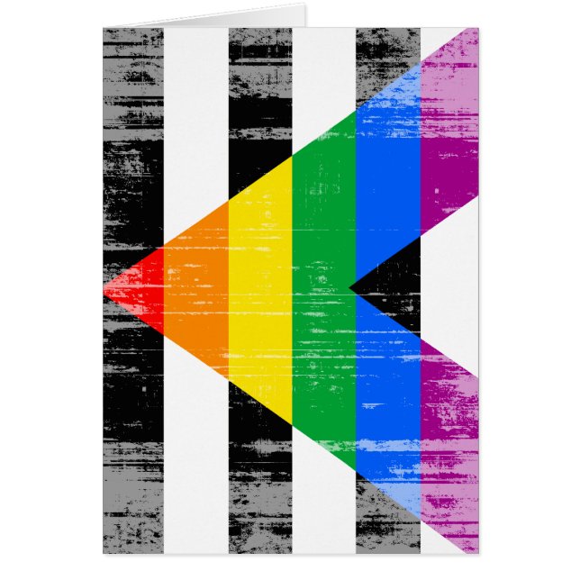 ALLY FLAGGA DISTRESSED -.png Hälsningskort (Framsidan)
