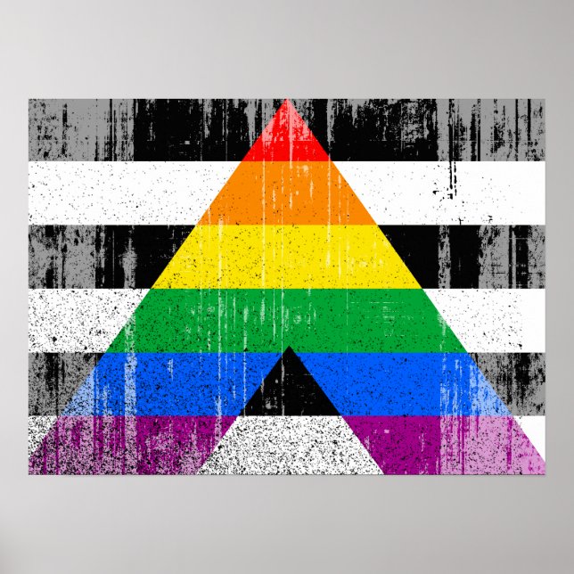 ALLY FLAGGA DISTRESSED -.png Poster (Framsidan)