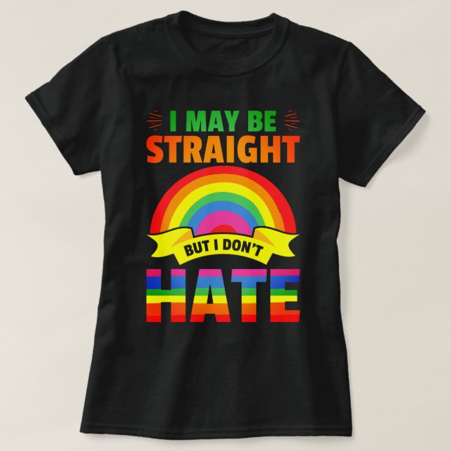 Ally för pridets månad t shirt (Design framsida)