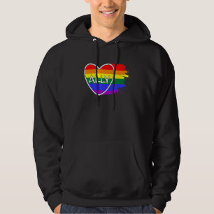 Ally Heart Kärlek Pride Month Lgbtq Lesbisk Bise B Hoodie