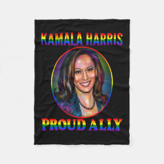 Ally Kamala Harris Vår vp Lgbt Flagga Mont Fleecefilt