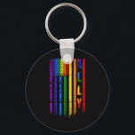 Ally Lgbt Lgbtq Rainbow Pride American Flagga 4th  Nyckelring<br><div class="desc">Ally Lgbt Lgbtq Rainbow Pride American Flagga 4:e juli</div>