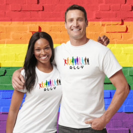 ALLY Mixed Gender Pride LGBTQIA+BIPOC T Shirt