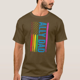 Ally Pappa Ally LGBTQ T Shirt