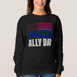 Ally Pappa Bisexual Flagga Lgbt Gay pride T Shirt