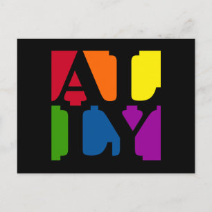 Ally Pop Black-vykort Vykort