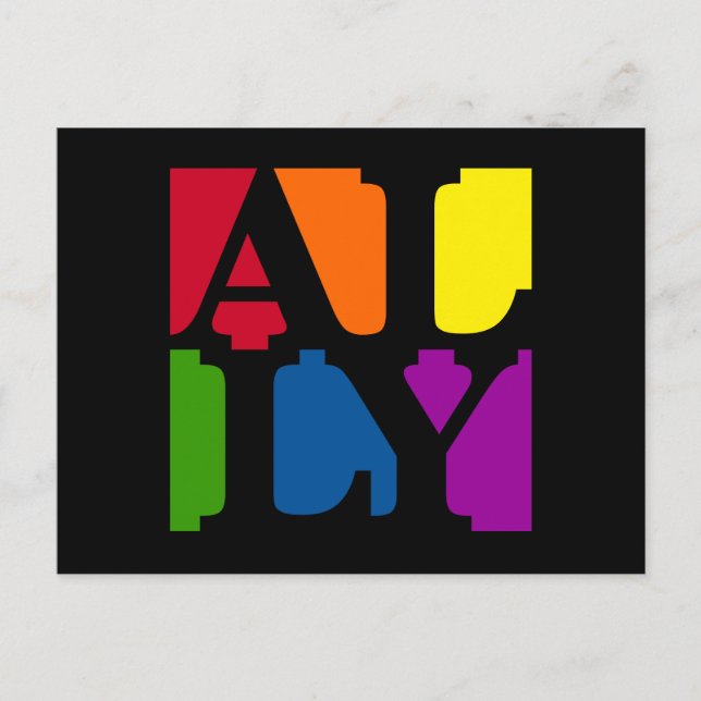 Ally Pop Black-vykort Vykort (Framsida)