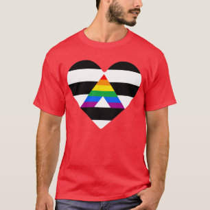 Ally Pride Heart T-Shirt (översatt till svenska bl