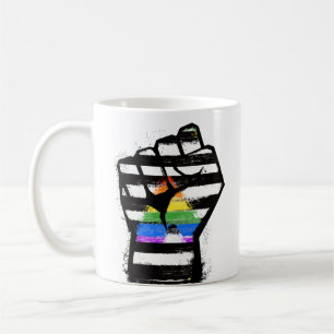 Ally Pride Knutnäve T-Shirt Kaffemugg