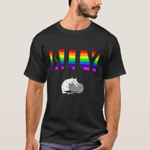 Ally Pride LGBTQ Equality Rainbow Lesbisk Gay Tran T Shirt