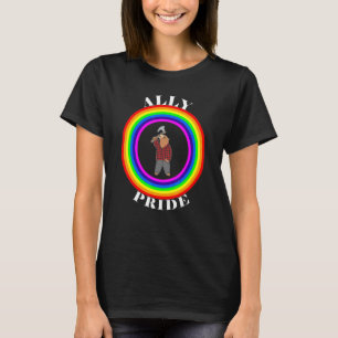Ally Pride LGBTQ Equality Rainbow Lesbisk Gay Tran T Shirt