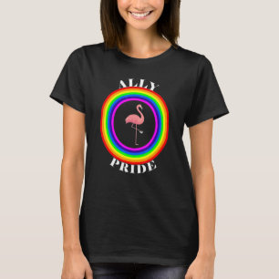 Ally Pride LGBTQ Equality Rainbow Lesbisk Gay Tran T Shirt