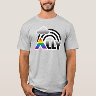 Ally Pride Regnbåge T-Shirt
