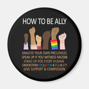 Ally Proud Ally är en jämlikhetsmodell Magnet