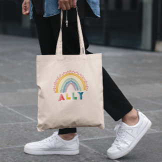 Ally Rainbow Tote Bag Tygkasse