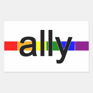 Ally Sticker Rektangulärt Klistermärke