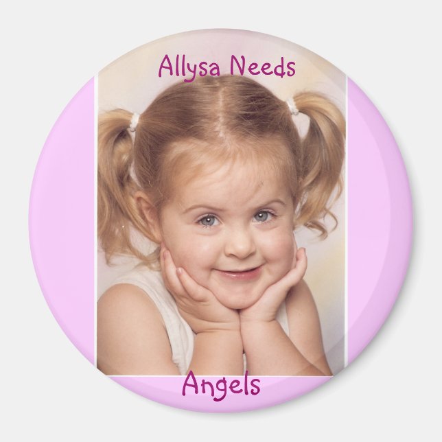 Allysa Needs Änglar Magnet (Framsidan)