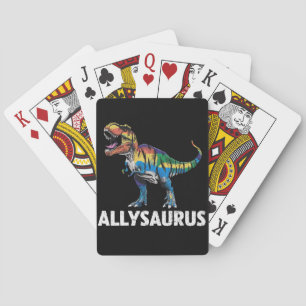 Allysaurus HBT Dinosaur Regnbågsflagga Ally HBT Casinokort