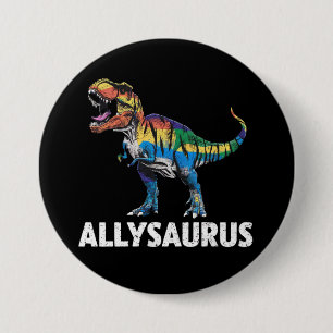 Allysaurus HBT Dinosaur Regnbågsflagga Ally HBT Knapp