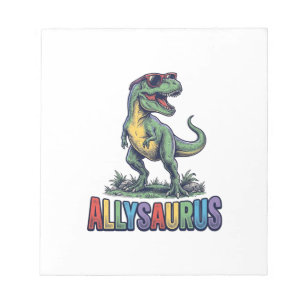 Allysaurus Vintage Dinosaur Solglasögon T-Shirt De Anteckningsblock