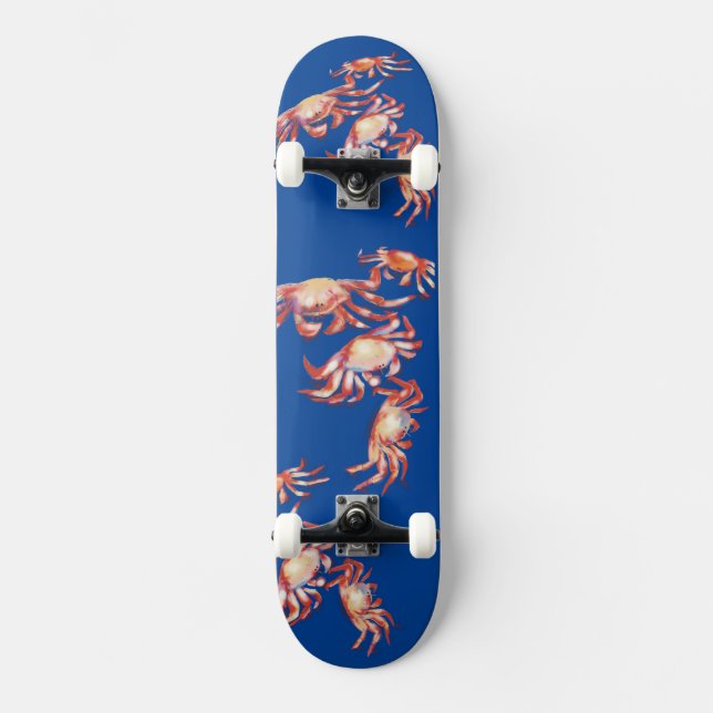 AllyUP Sol Roligt Crab Salad Mini Skateboard Bräda 18,5 Cm (Framsida)