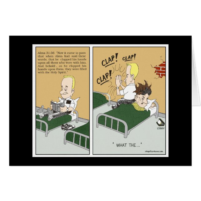 Alma 31:36kort hälsningskort (Framsidan Horizontal)