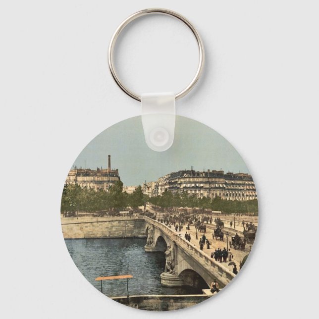Alma bridge, Paris, Frankrike Classic Photochrom Nyckelring (Framsida)