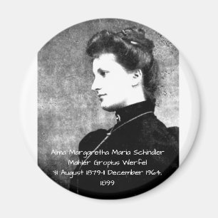Alma Margaretha Maria Schindler Mahler Gropius Wer Magnet