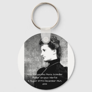 Alma Margaretha Maria Schindler Mahler Gropius Wer Nyckelring