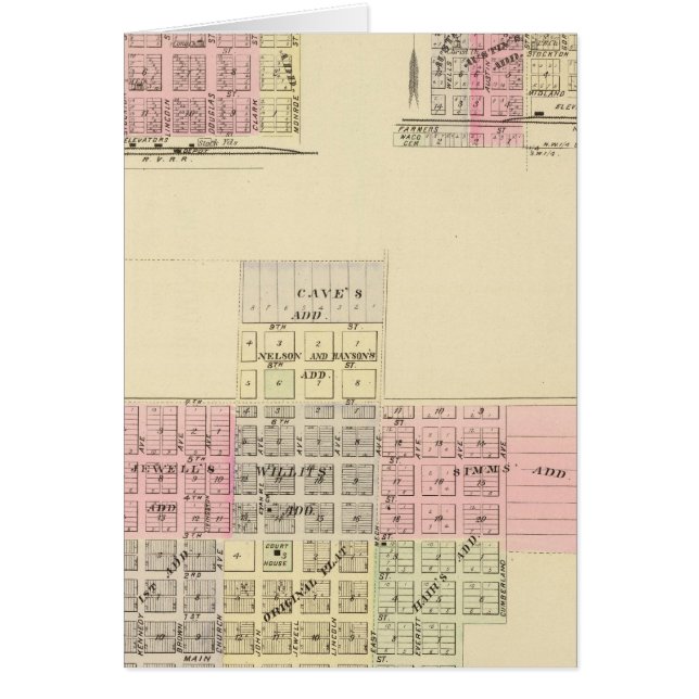Alma, Nebraska Hälsningskort (Framsidan)