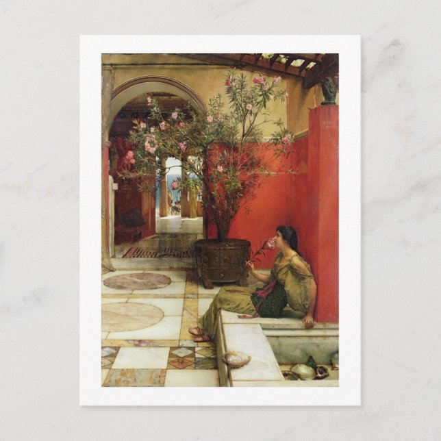 Alma-Tadema | An Oleander 1882 Vykort (Framsida)