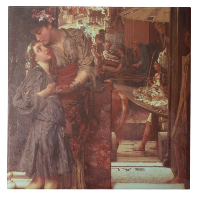 Alma-Tadema | avvikelsen, 1880 Kakelplatta (Framsidan)