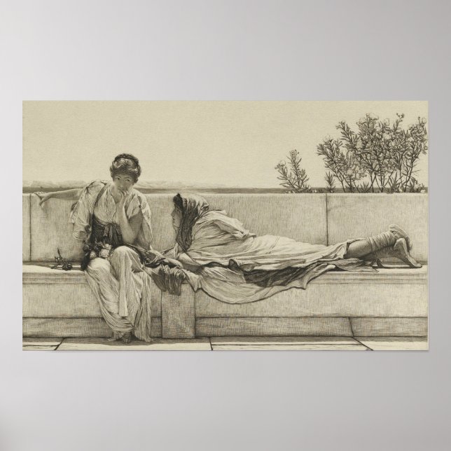 Alma-Tadema - Bönfallande efter 1878 Poster (Framsidan)
