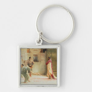 Alma-Tadema Caracalla: AD 211, 1902 Fyrkantig Silverfärgad Nyckelring