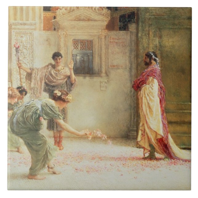Alma-Tadema| Caracalla: AD 211, 1902 Kakelplatta (Framsidan)