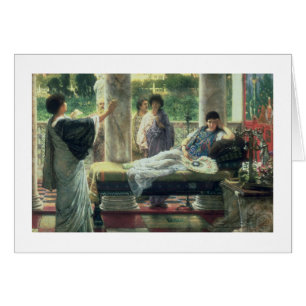 Alma-Tadema Catullus läsning hans dikter Hälsningskort