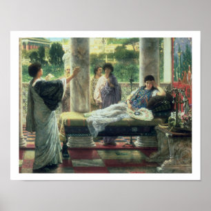 Alma-Tadema   Catullus läsning hans dikter Poster
