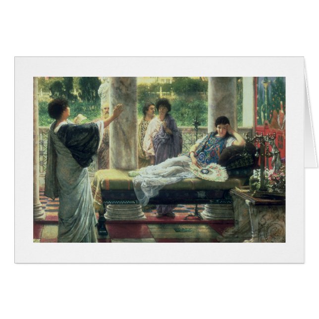 Alma-Tadema | Catullus Reading his Poems Hälsningskort (Framsidan Horizontal)