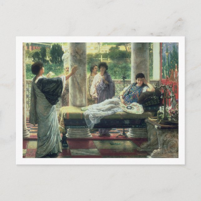 Alma-Tadema | Catullus Reading his Poems Vykort (Framsida)