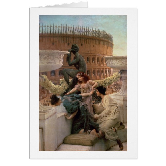 Alma-Tadema | coliseumen, 1896 Hälsningskort (Framsidan)