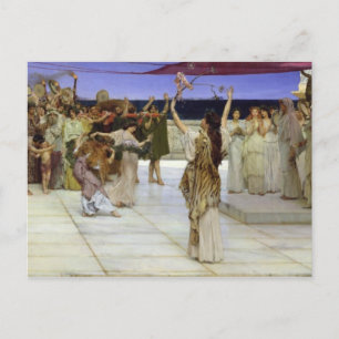 Alma-Tadema Dedikation för Bacchus Vykort