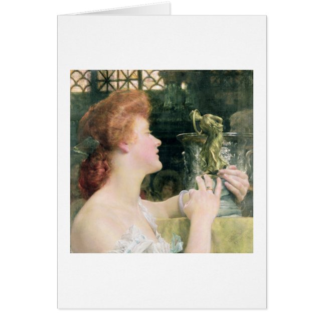 Alma-Tadema | den guld- Timmen, 1908 Hälsningskort (Framsidan)