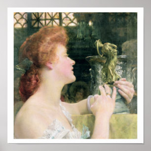 Alma-Tadema den guld- Timmen, 1908 Poster
